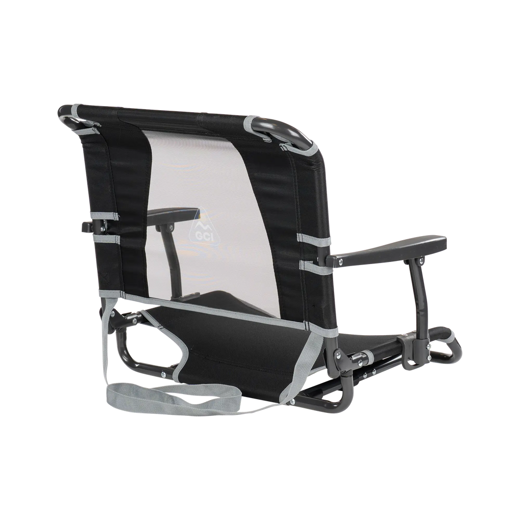 Bleacher-Friendly Big Comfort Stadium Chair with Armrests - Choice 465 - Bleacher-Friendly Stadium Chair with Back Support Detail