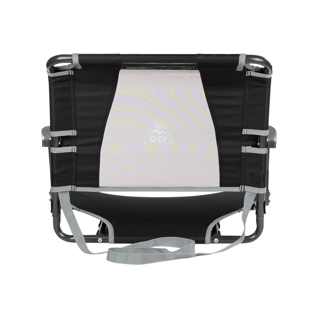 Bleacher-Friendly Big Comfort Stadium Chair with Armrests - Choice 465 - Bleacher-Friendly Stadium Chair with Back Support Detail