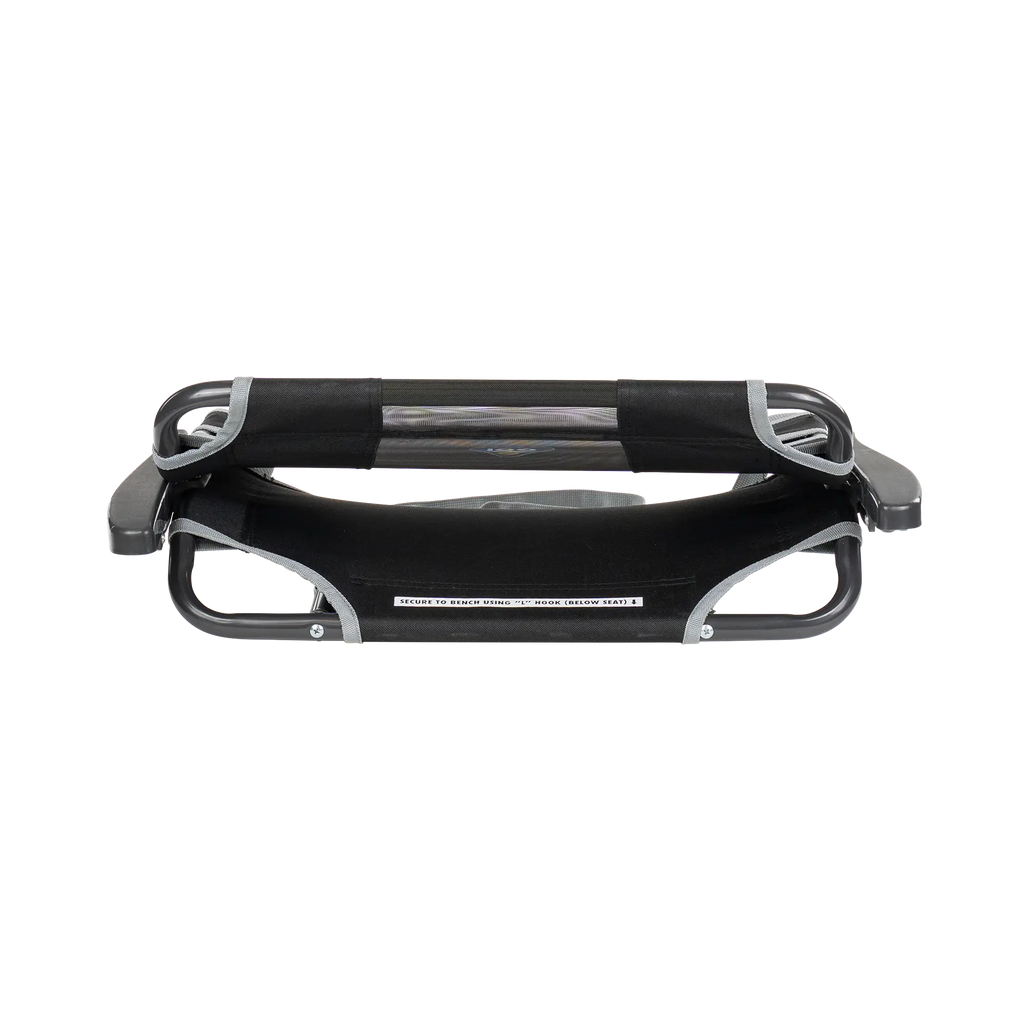Bleacher-Friendly Big Comfort Stadium Chair with Armrests - Choice 465 - Bleacher-Friendly Stadium Chair with Back Support Detail