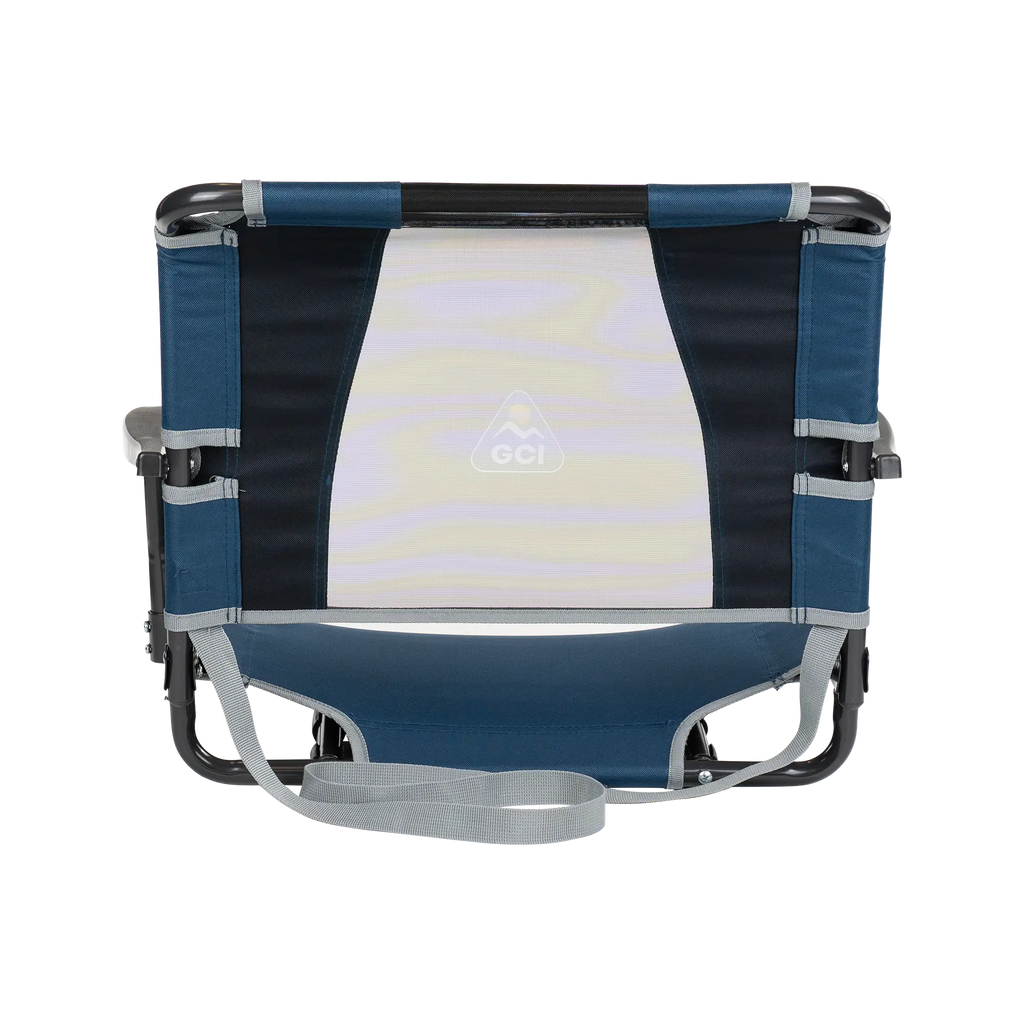 Bleacher-Friendly Big Comfort Stadium Chair with Armrests - Choice 465 - Bleacher-Friendly Stadium Chair with Back Support Detail