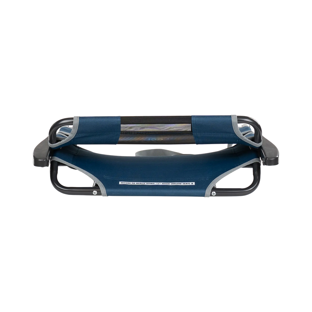 Bleacher-Friendly Big Comfort Stadium Chair with Armrests - Choice 465 - Bleacher-Friendly Stadium Chair with Back Support Detail
