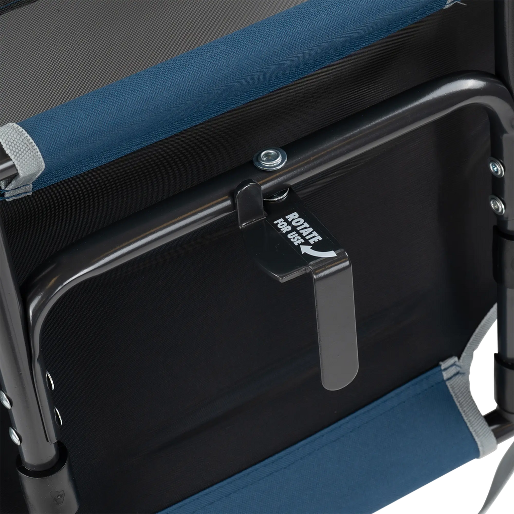 Bleacher-Friendly Big Comfort Stadium Chair with Armrests - Choice 465 - Bleacher-Friendly Stadium Chair with Back Support Detail