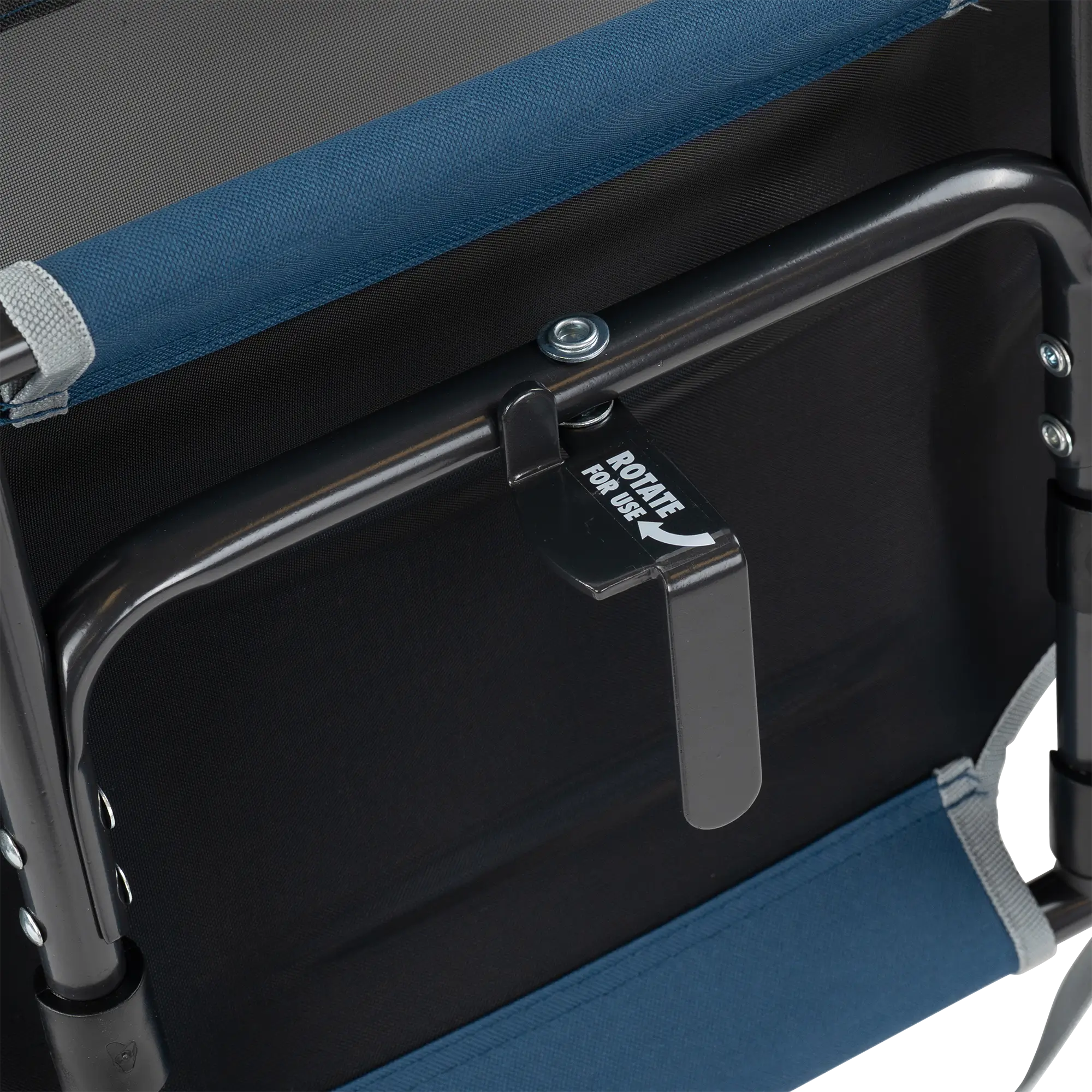 Bleacher-Friendly Big Comfort Stadium Chair with Armrests - Choice 465 - Bleacher-Friendly Stadium Chair with Back Support Detail