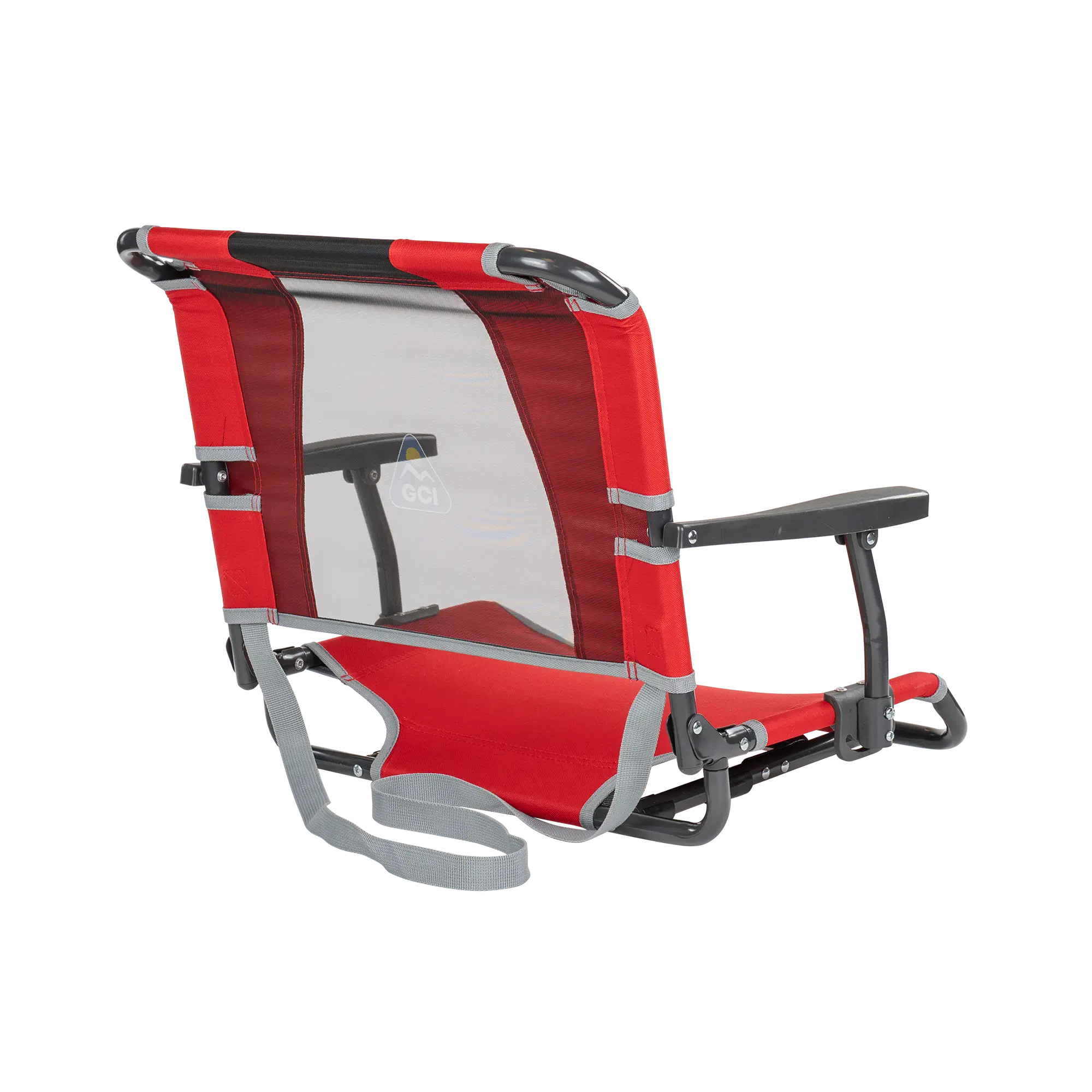 Bleacher-Friendly Big Comfort Stadium Chair with Armrests - Choice 465 - Bleacher-Friendly Stadium Chair with Back Support Detail