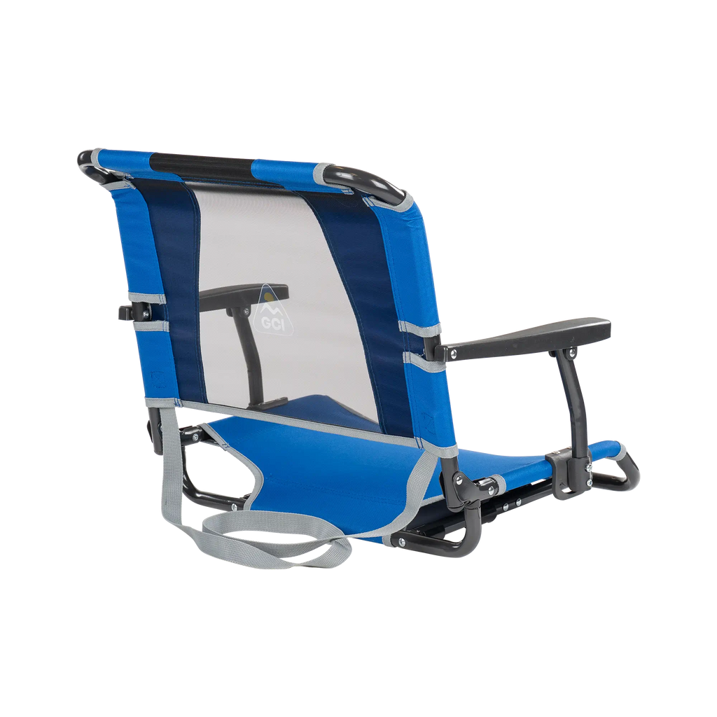 Bleacher-Friendly Big Comfort Stadium Chair with Armrests - Choice 465 - Bleacher-Friendly Stadium Chair with Back Support Detail