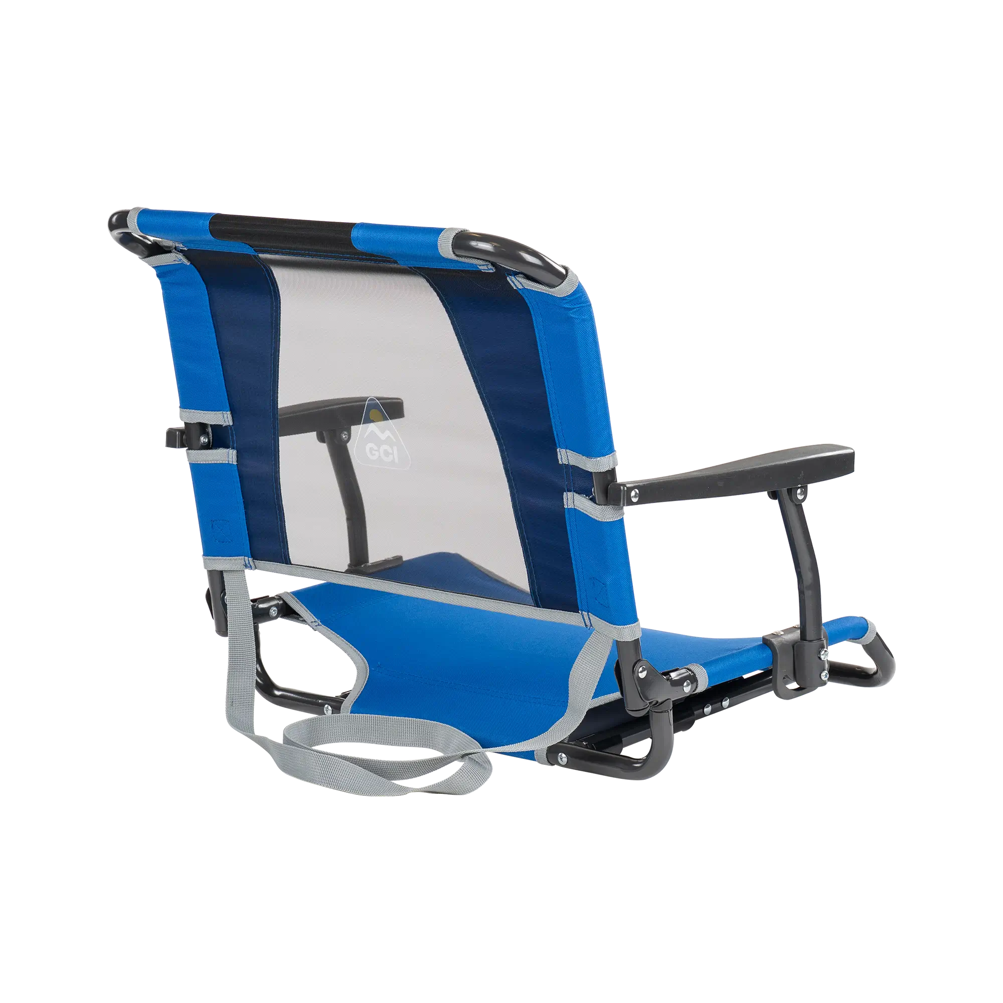 Bleacher-Friendly Big Comfort Stadium Chair with Armrests - Choice 465 - Bleacher-Friendly Stadium Chair with Back Support Detail