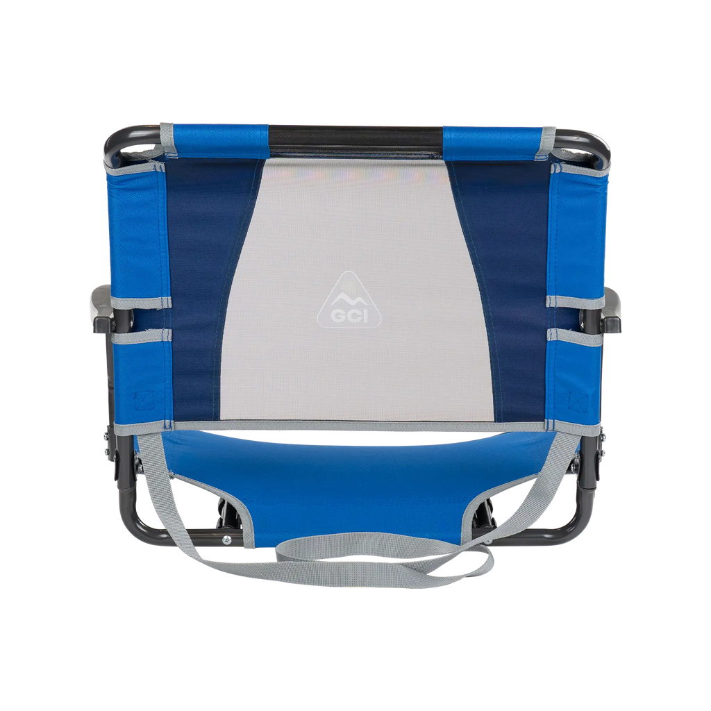 Bleacher-Friendly Big Comfort Stadium Chair with Armrests - Choice 465 - Bleacher-Friendly Stadium Chair with Back Support Detail
