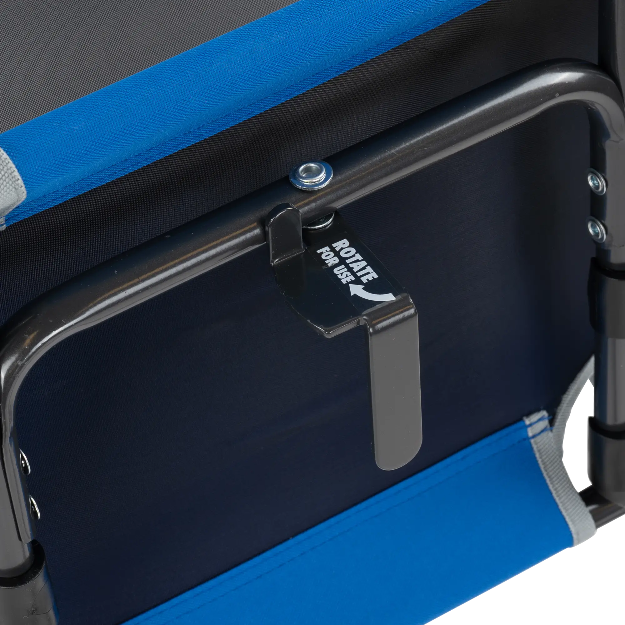 Bleacher-Friendly Big Comfort Stadium Chair with Armrests - Choice 465 - Bleacher-Friendly Stadium Chair with Back Support Detail
