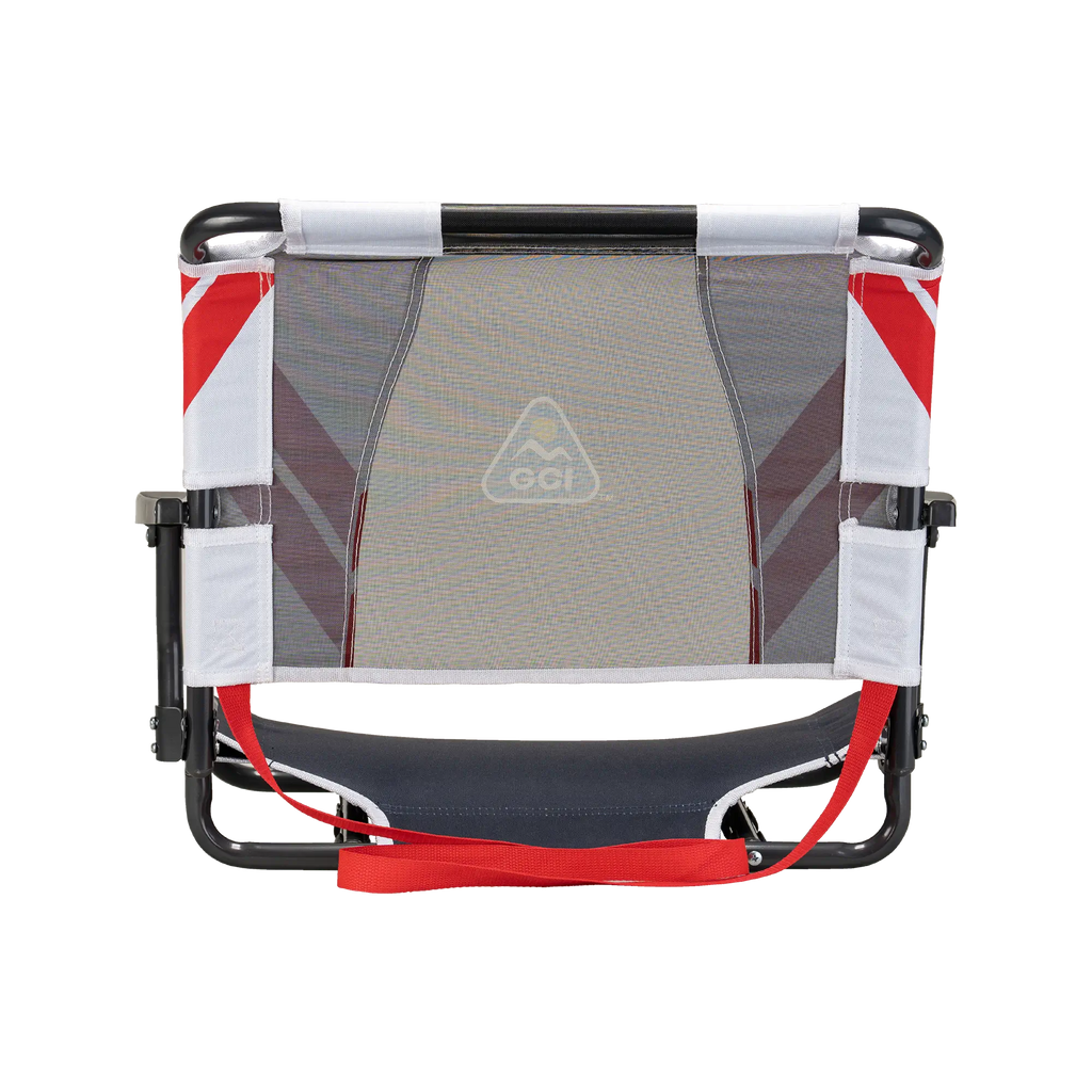 Bleacher-Friendly Big Comfort Stadium Chair with Armrests - Choice 465 - Bleacher-Friendly Stadium Chair with Back Support Detail