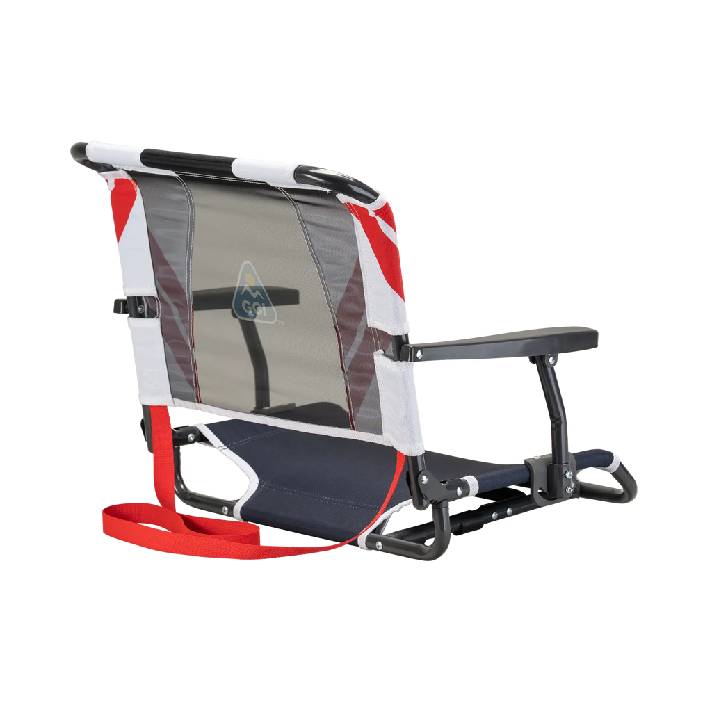 Bleacher-Friendly Big Comfort Stadium Chair with Armrests - Choice 465 - Bleacher-Friendly Stadium Chair with Back Support Detail