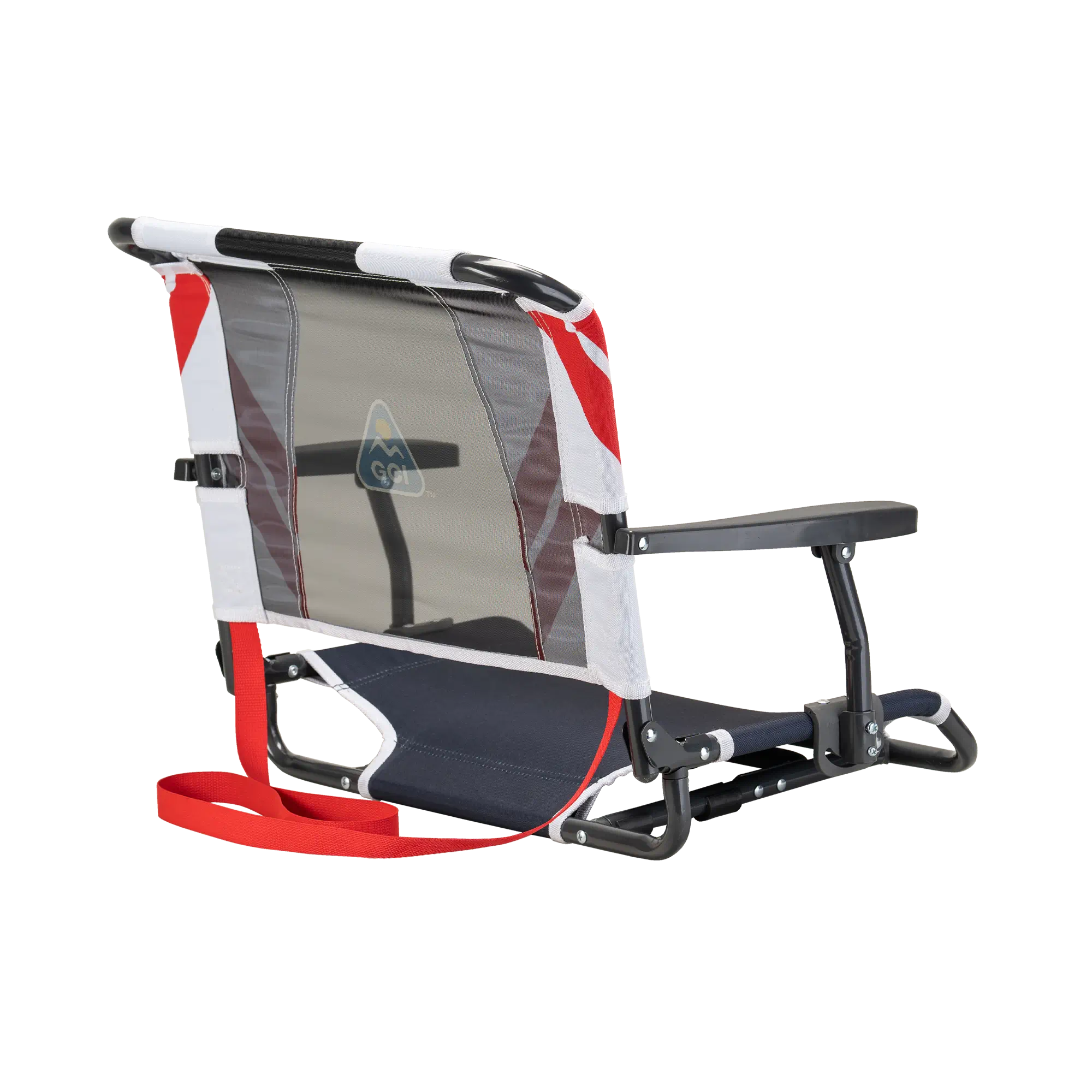 Bleacher-Friendly Big Comfort Stadium Chair with Armrests - Choice 465 - Bleacher-Friendly Stadium Chair with Back Support Detail