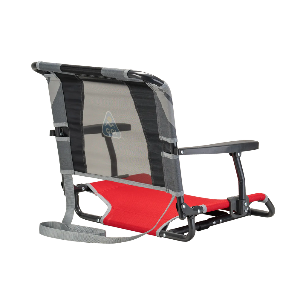 Bleacher-Friendly Big Comfort Stadium Chair with Armrests - Choice 465 - Bleacher-Friendly Stadium Chair with Back Support Detail