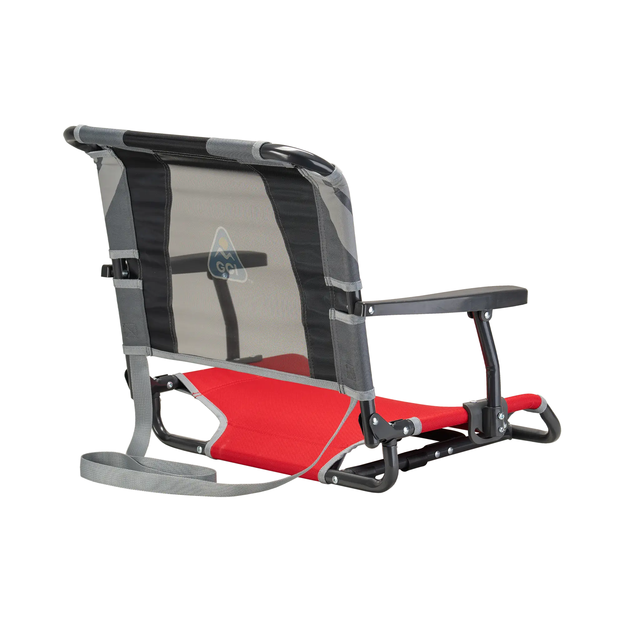 Bleacher-Friendly Big Comfort Stadium Chair with Armrests - Choice 465 - Bleacher-Friendly Stadium Chair with Back Support Detail