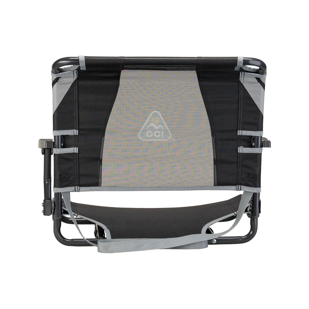 Bleacher-Friendly Big Comfort Stadium Chair with Armrests - Choice 465 - Bleacher-Friendly Stadium Chair with Back Support Detail