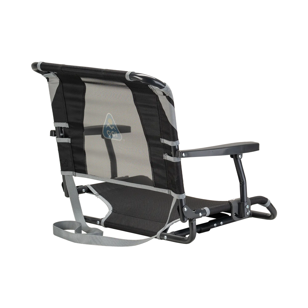 Bleacher-Friendly Big Comfort Stadium Chair with Armrests - Choice 465 - Bleacher-Friendly Stadium Chair with Back Support Detail