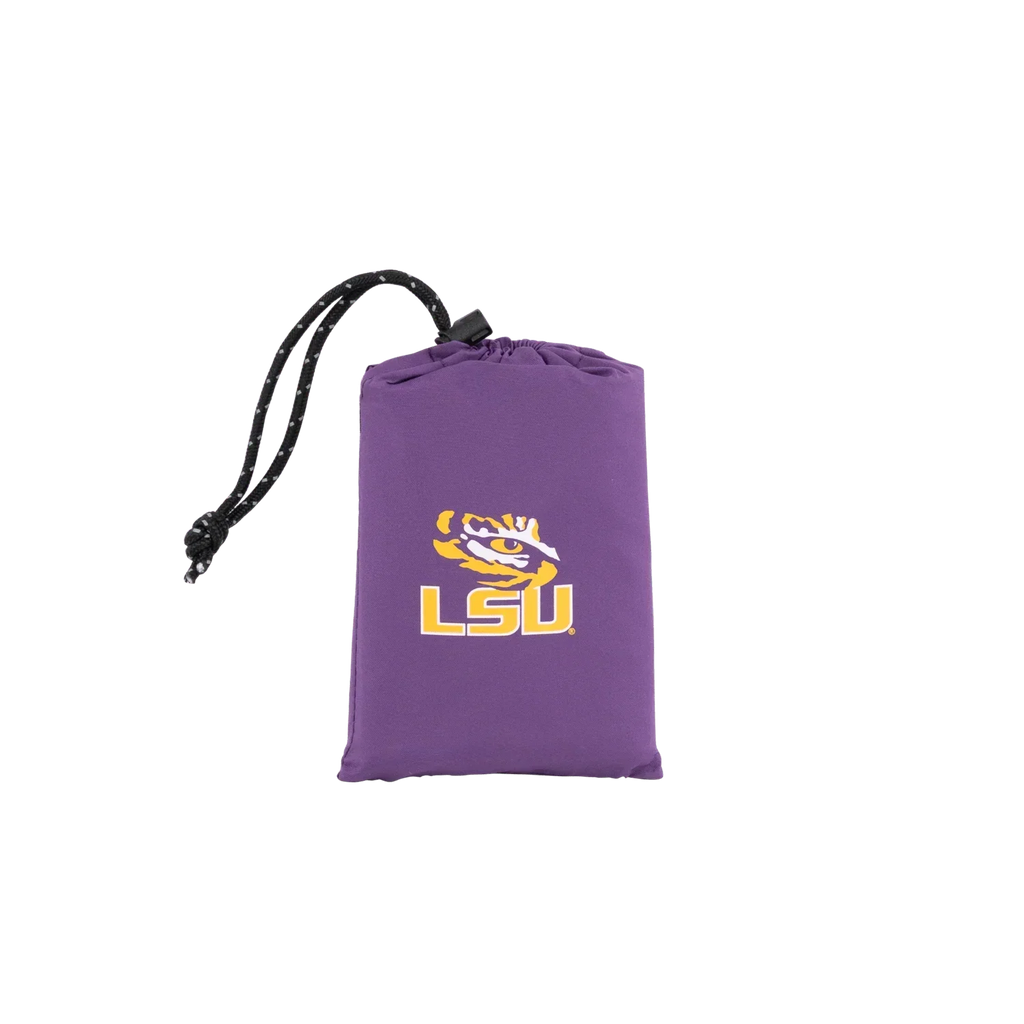 Bleacher-Friendly College V Seat Inflatable Stadium Cushion - LSU Tigers - Choice 762 - Lightweight Folding Bleacher Chair with Cushioning Detail