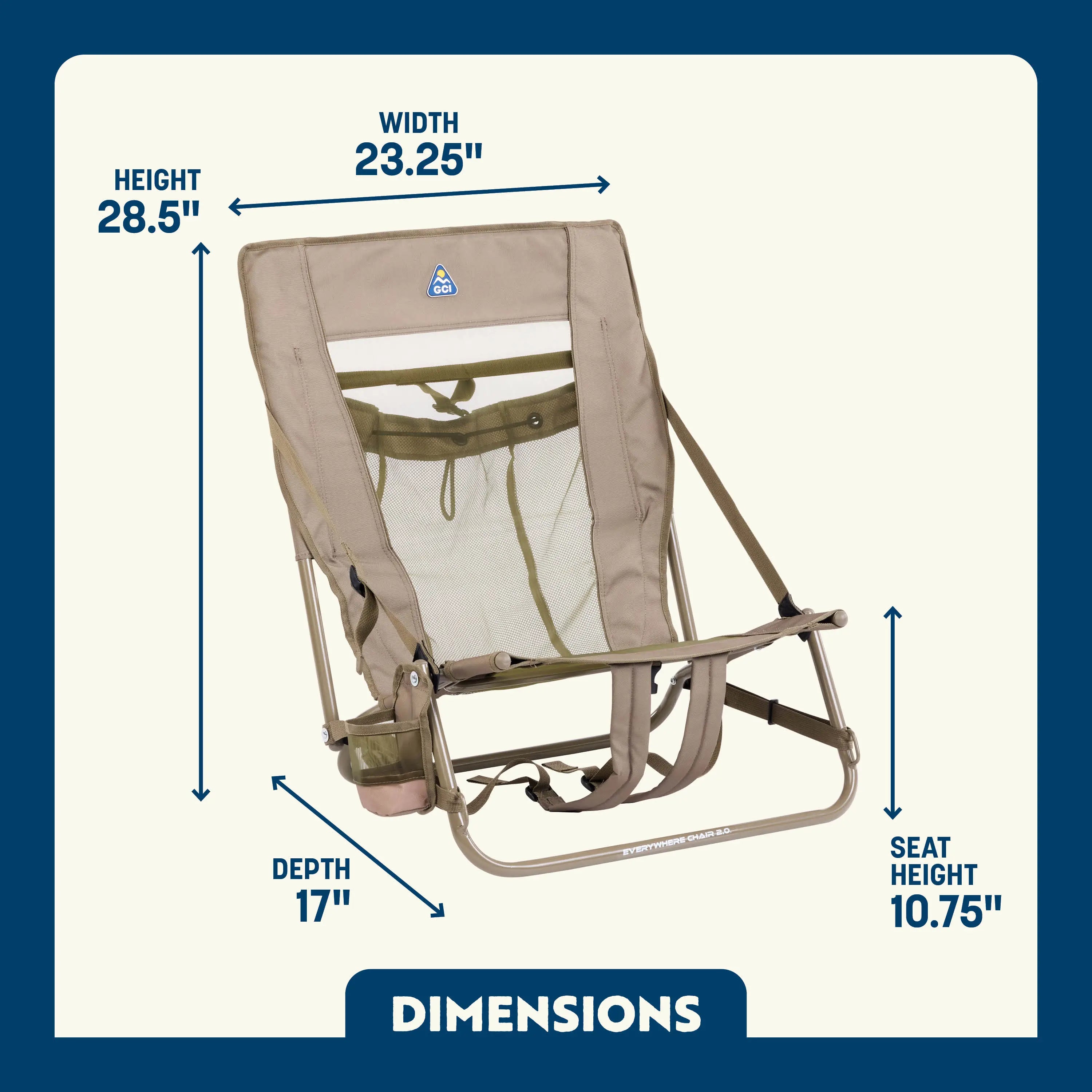 Reclining Beach Everywhere Chair 2 - Choice 656 - Multi-Position Outdoor Beach Chair with Pillow Detail