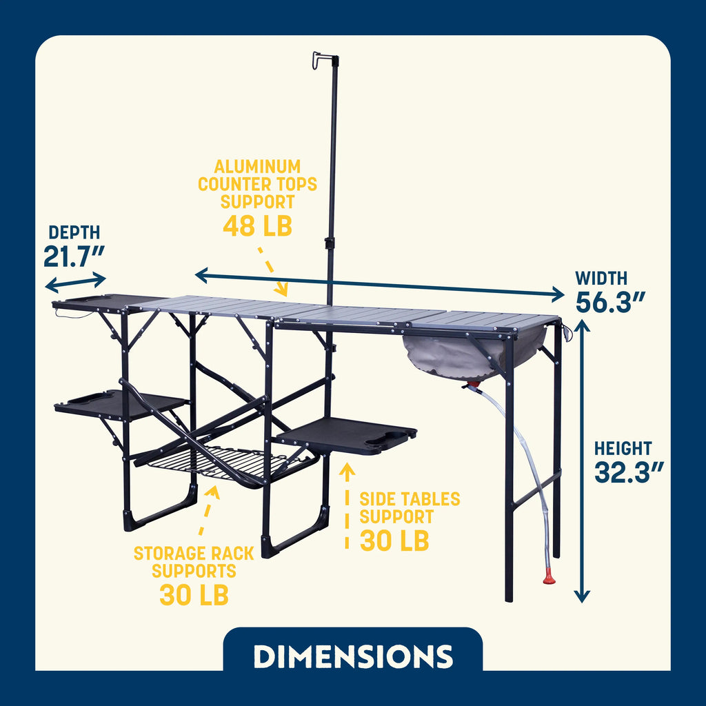 Heavy-Duty Camp Master Cook Station - Choice 171 - Heat-Resistant Over-Fire Grill Rack for Camping Detail