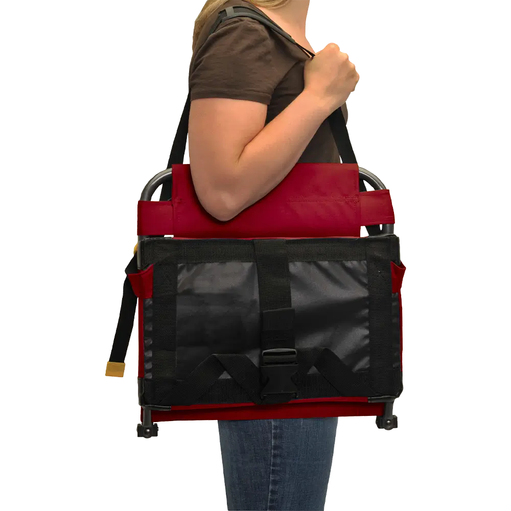 Ultra-Lightweight BleacherBack - Choice 696 - Grandstand Cushion Seat with Secure Under-Bench Hooks Detail
