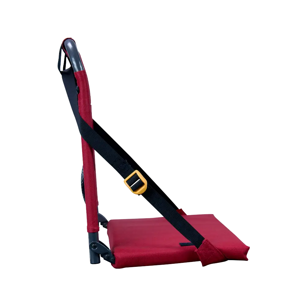 Ultra-Lightweight BleacherBack - Choice 696 - Grandstand Cushion Seat with Secure Under-Bench Hooks Detail