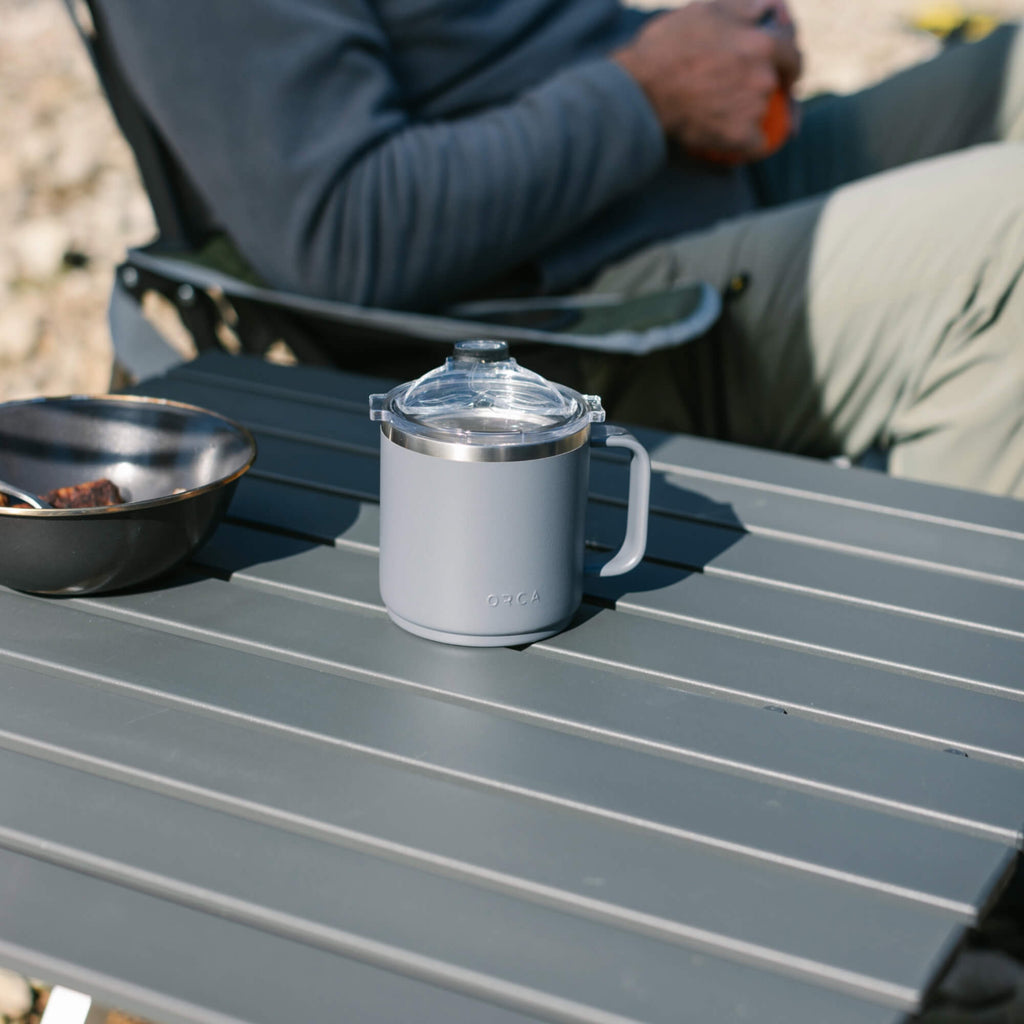 Multi-Functional Cook Compact Camp Table 25 - Choice 214 - Slim-Fold Outdoor Cook Station with Storage Shelves Detail