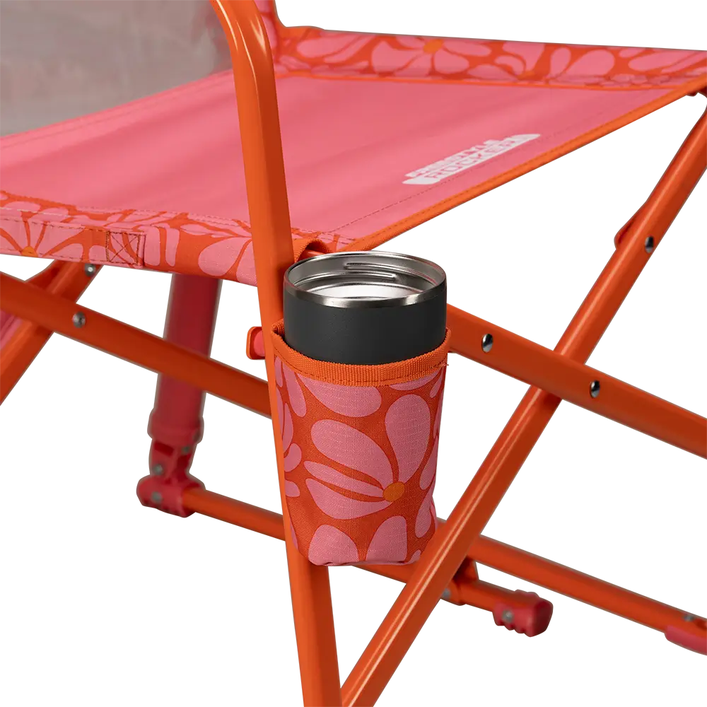 Luxury Camp Freestyle Rocker - Choice 711 - Heavy-Duty Kickback Rocker with Beverage Holder Detail