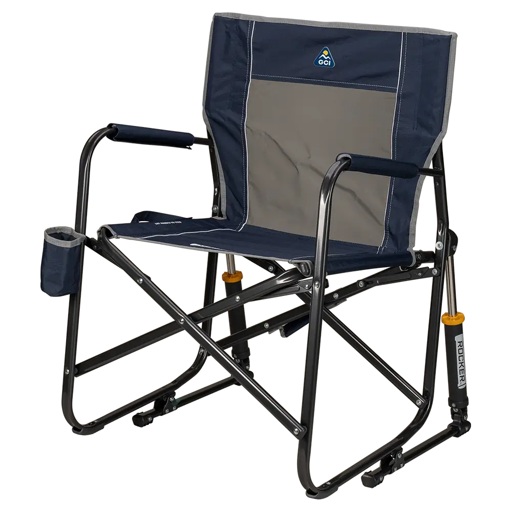 Luxury Camp Freestyle Rocker - Choice 711 - Heavy-Duty Kickback Rocker with Beverage Holder Detail