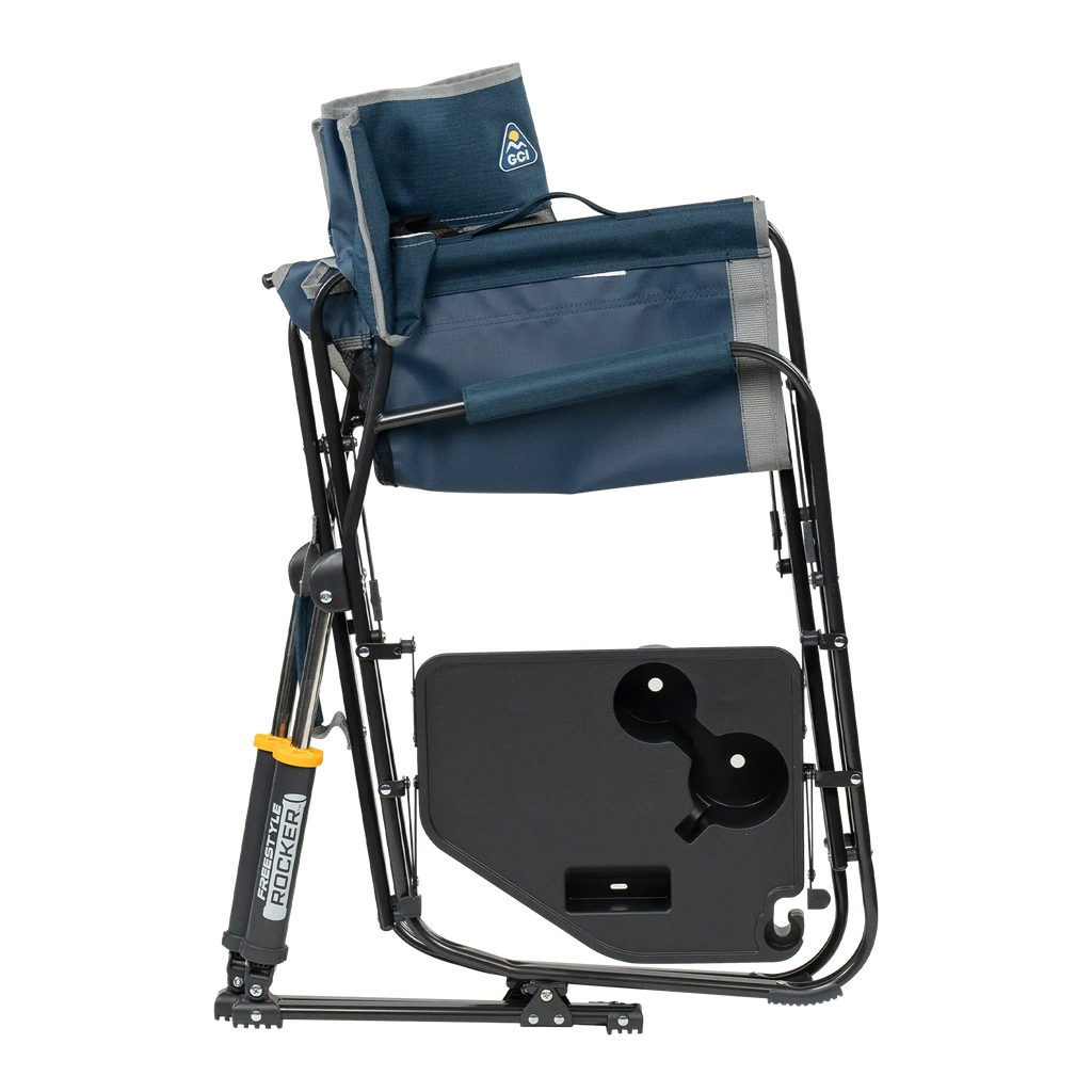 Luxury Camp Freestyle Rocker with Side Table - Choice 853 - Freestyle Rocker Portable Outdoor Folding Chair Detail