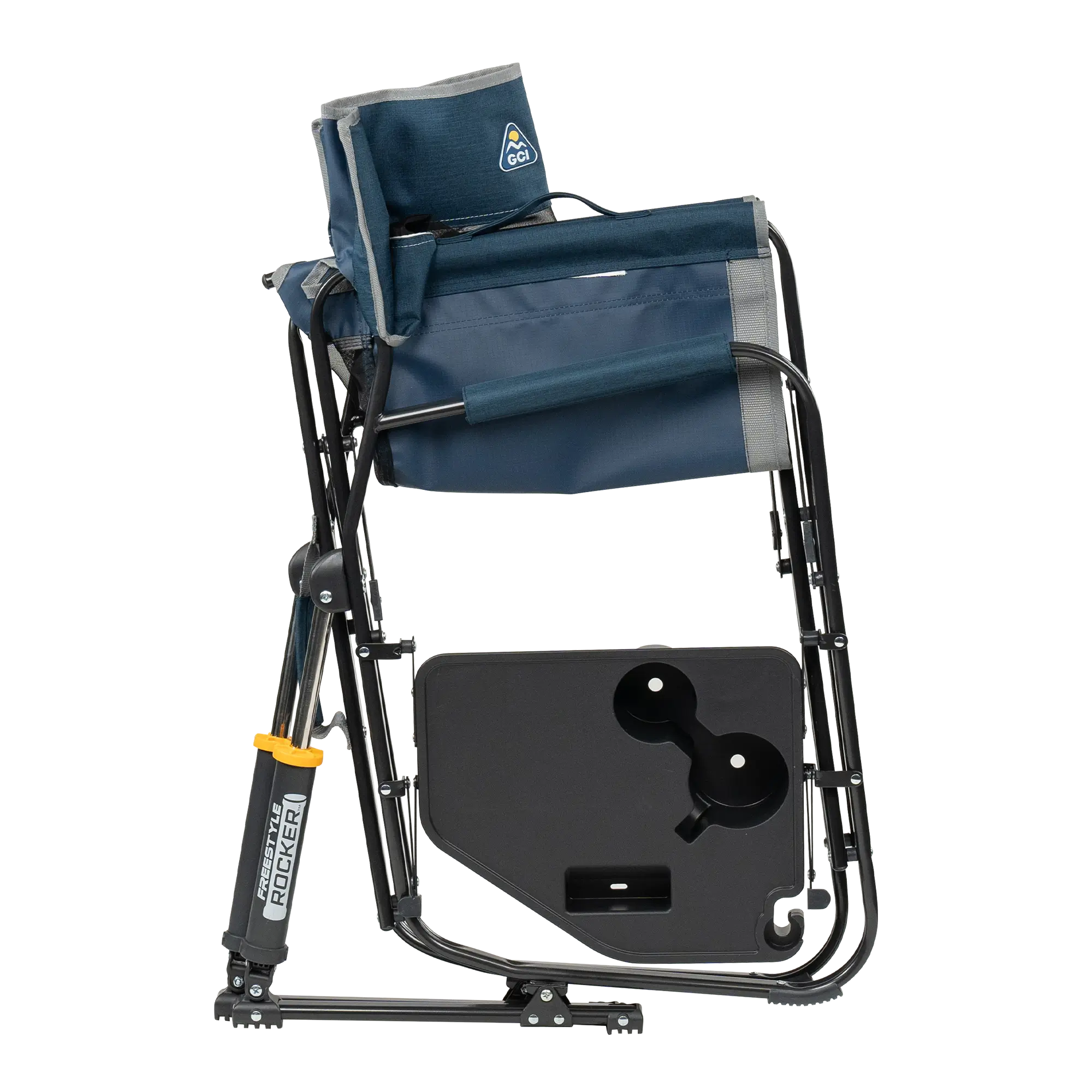 Luxury Camp Freestyle Rocker with Side Table - Choice 853 - Freestyle Rocker Portable Outdoor Folding Chair Detail