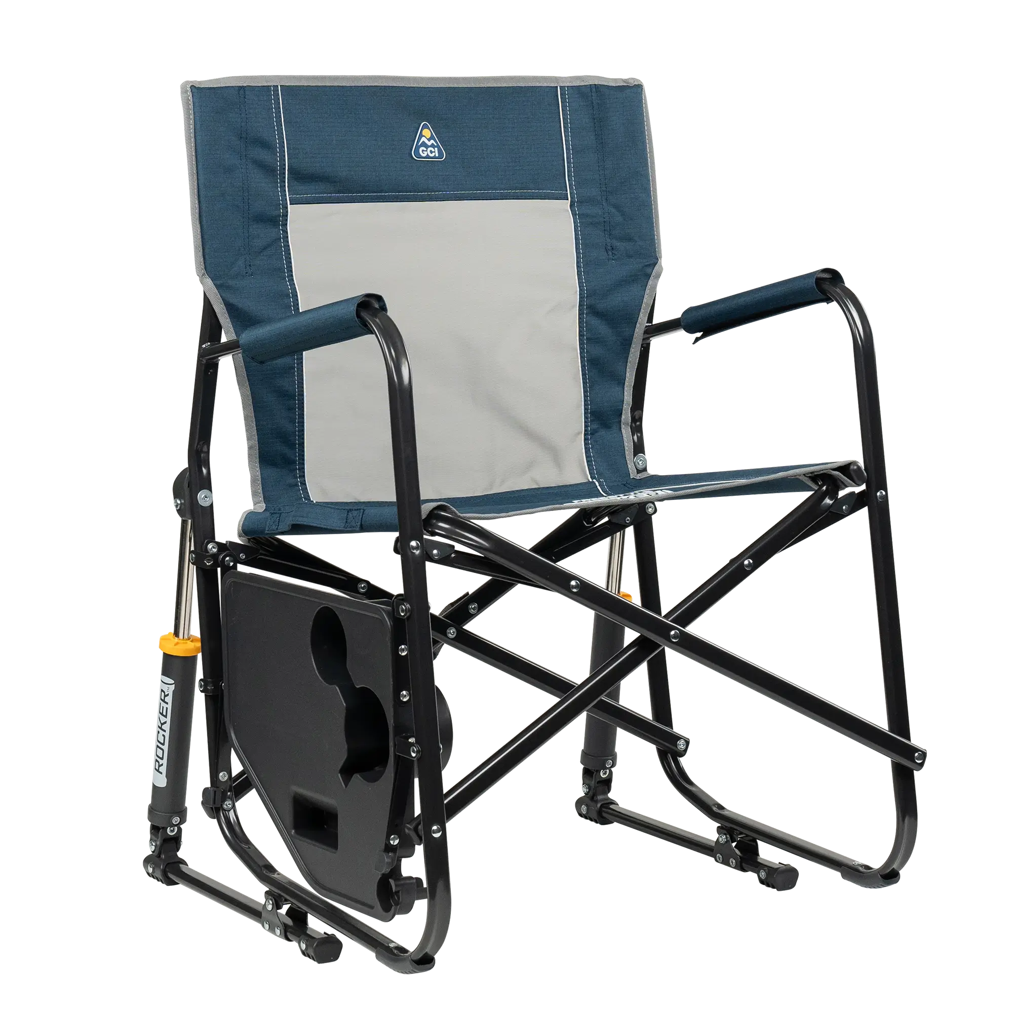 Luxury Camp Freestyle Rocker with Side Table - Choice 853 - Freestyle Rocker Portable Outdoor Folding Chair Detail