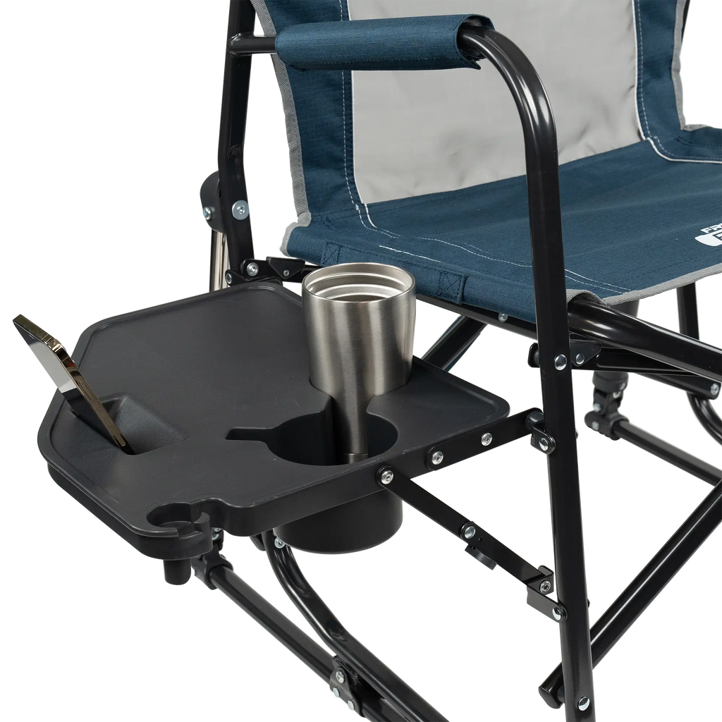 Luxury Camp Freestyle Rocker with Side Table - Choice 853 - Freestyle Rocker Portable Outdoor Folding Chair Detail
