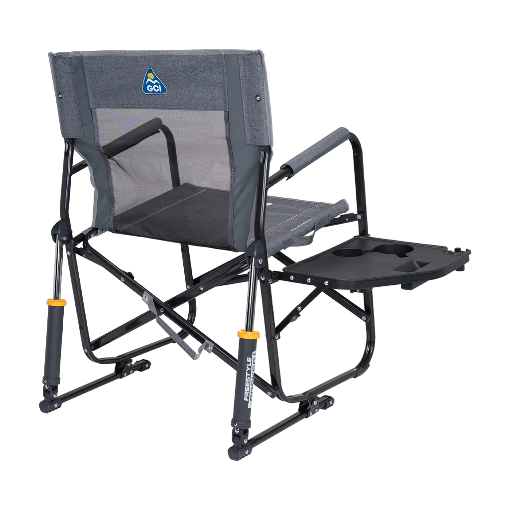 Luxury Camp Freestyle Rocker with Side Table - Choice 853 - Freestyle Rocker Portable Outdoor Folding Chair Detail