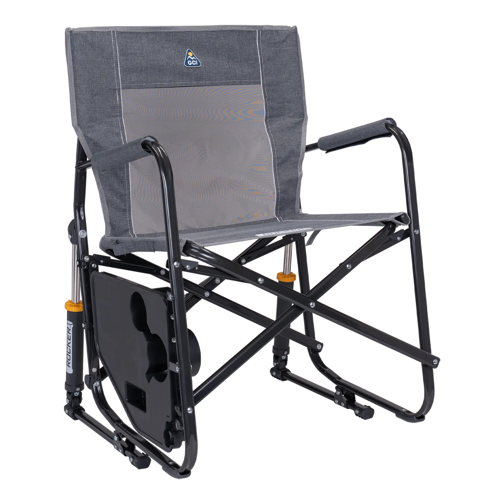 Luxury Camp Freestyle Rocker with Side Table - Choice 853 - Freestyle Rocker Portable Outdoor Folding Chair Detail