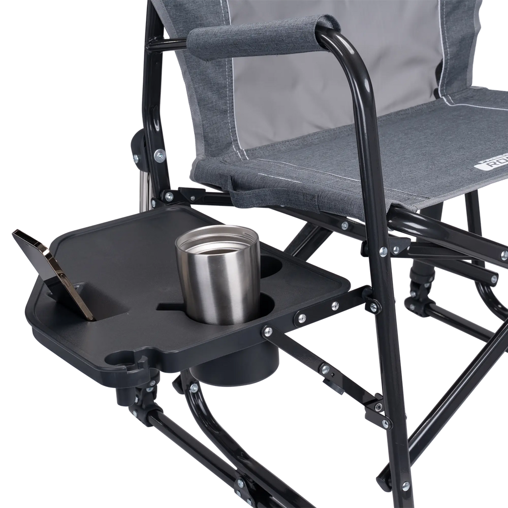 Luxury Camp Freestyle Rocker with Side Table - Choice 853 - Freestyle Rocker Portable Outdoor Folding Chair Detail