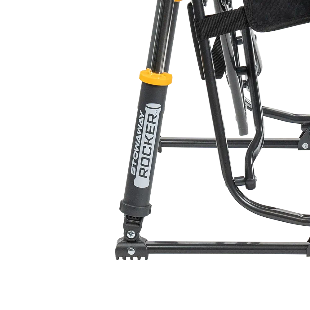 Premium All-Weather Stowaway Rocker - Choice 794 - Patented Spring-Action Rocking Chair for Camping Detail
