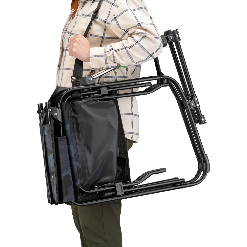 Premium All-Weather Stowaway Rocker - Choice 794 - Patented Spring-Action Rocking Chair for Camping Detail