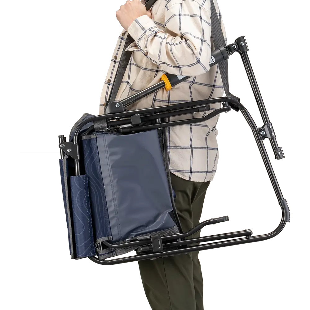 Premium All-Weather Stowaway Rocker - Choice 794 - Patented Spring-Action Rocking Chair for Camping Detail