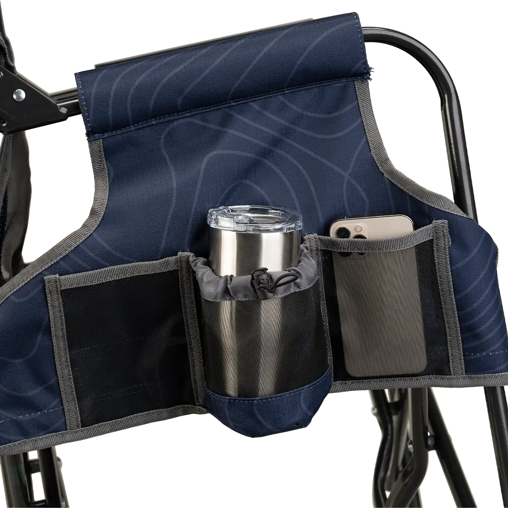 Premium All-Weather Stowaway Rocker - Choice 794 - Patented Spring-Action Rocking Chair for Camping Detail