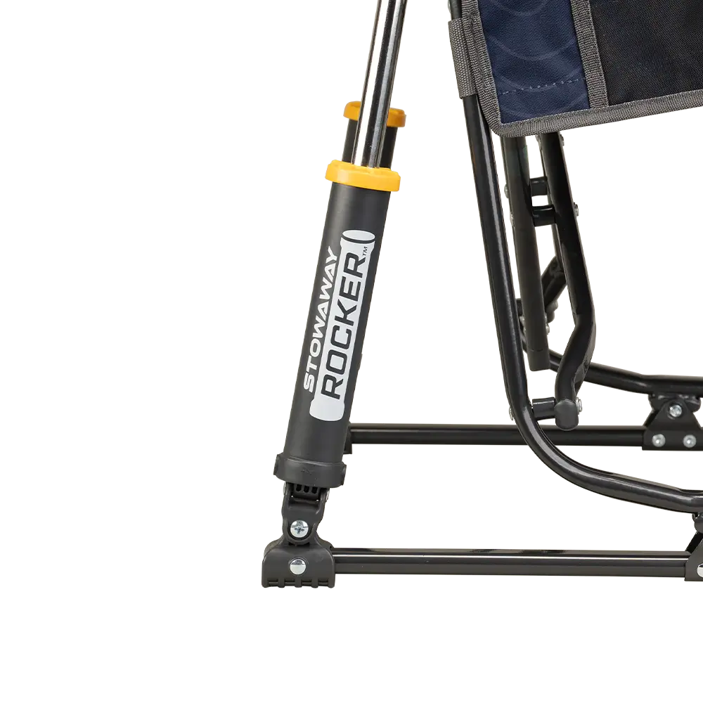 Premium All-Weather Stowaway Rocker - Choice 794 - Patented Spring-Action Rocking Chair for Camping Detail