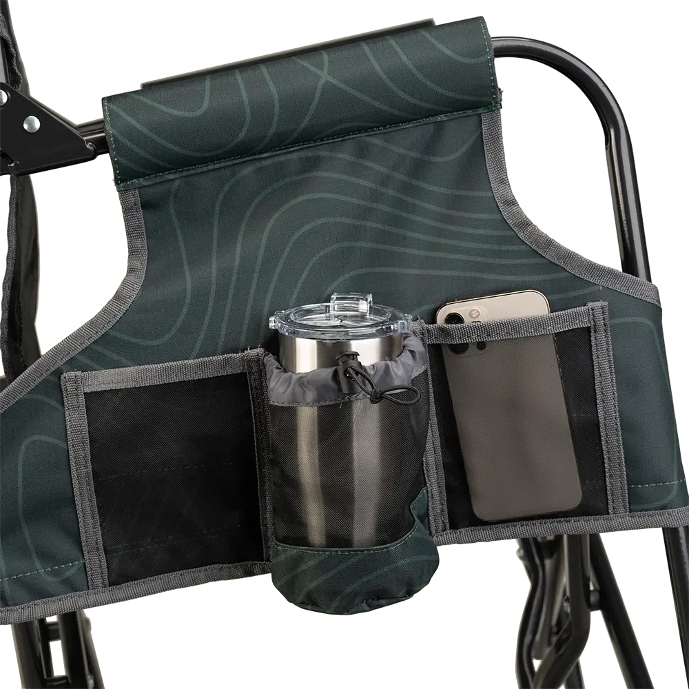 Premium All-Weather Stowaway Rocker - Choice 794 - Patented Spring-Action Rocking Chair for Camping Detail