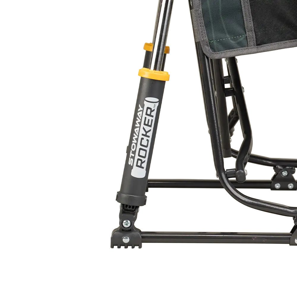 Premium All-Weather Stowaway Rocker - Choice 794 - Patented Spring-Action Rocking Chair for Camping Detail