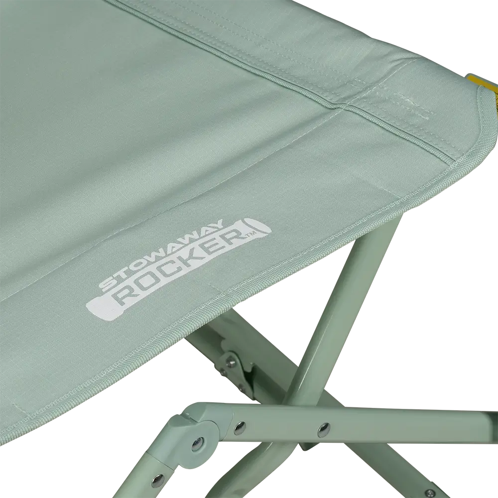 Premium All-Weather Stowaway Rocker - Choice 794 - Patented Spring-Action Rocking Chair for Camping Detail