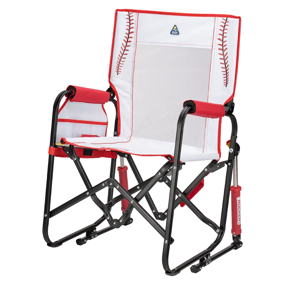Premium All-Weather Stowaway Rocker - Choice 794 - Patented Spring-Action Rocking Chair for Camping Detail