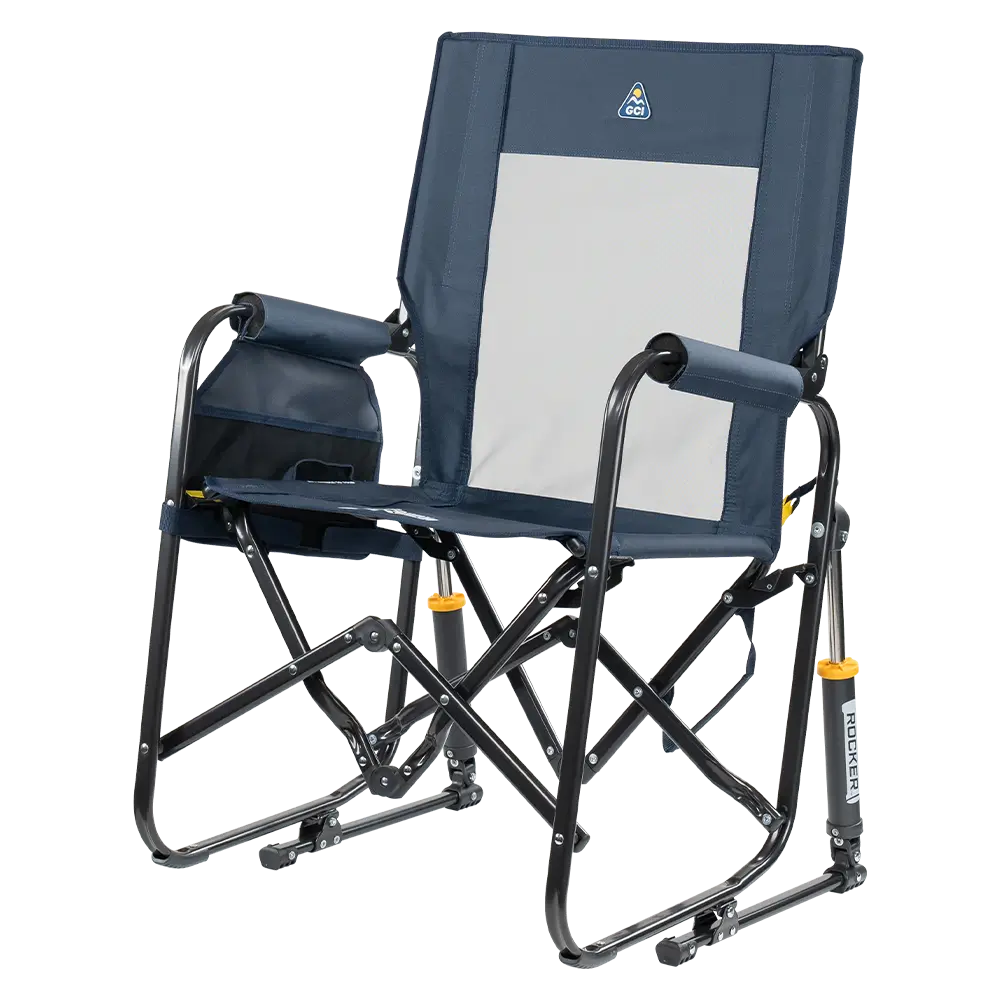 Premium All-Weather Stowaway Rocker - Choice 794 - Patented Spring-Action Rocking Chair for Camping Detail