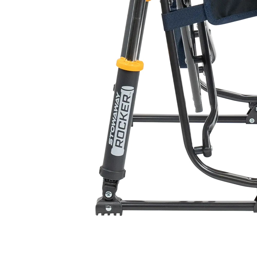 Premium All-Weather Stowaway Rocker - Choice 794 - Patented Spring-Action Rocking Chair for Camping Detail