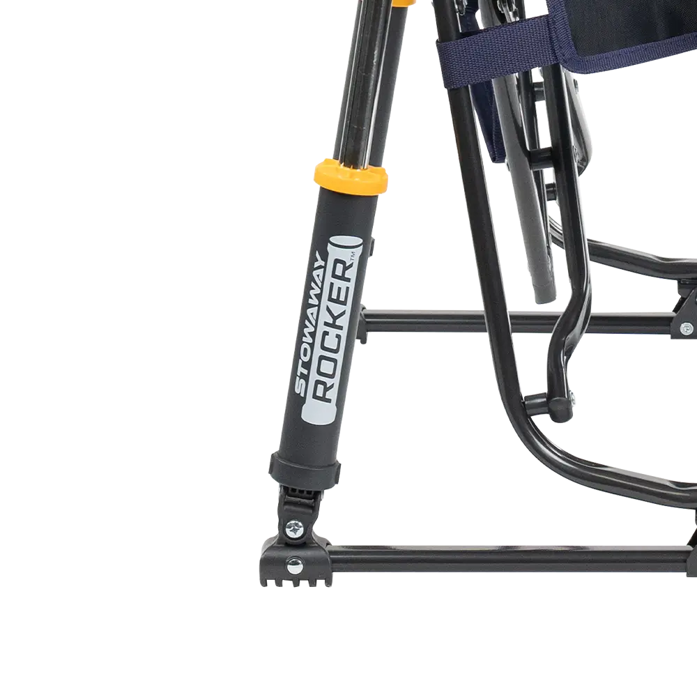 Premium All-Weather Stowaway Rocker - Choice 794 - Patented Spring-Action Rocking Chair for Camping Detail