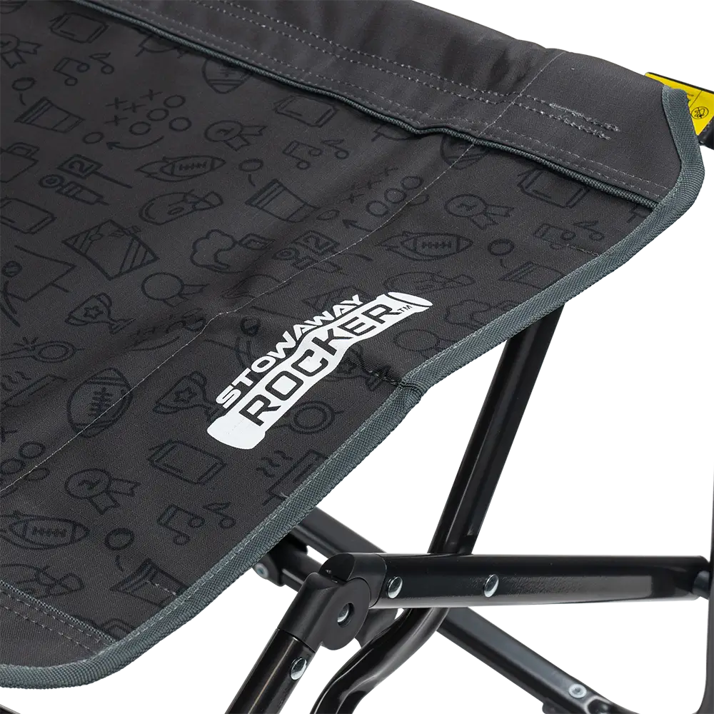 Premium All-Weather Stowaway Rocker - Choice 794 - Patented Spring-Action Rocking Chair for Camping Detail