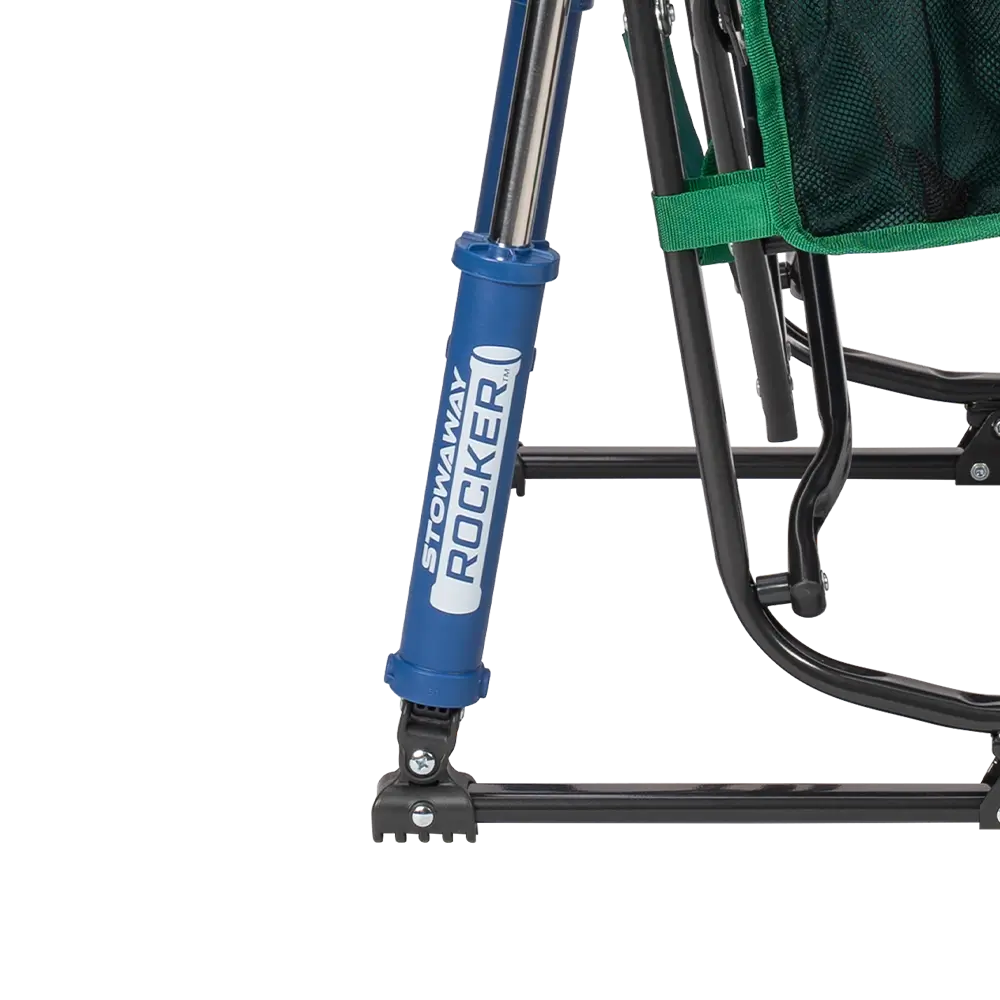 Premium All-Weather Stowaway Rocker - Choice 794 - Patented Spring-Action Rocking Chair for Camping Detail