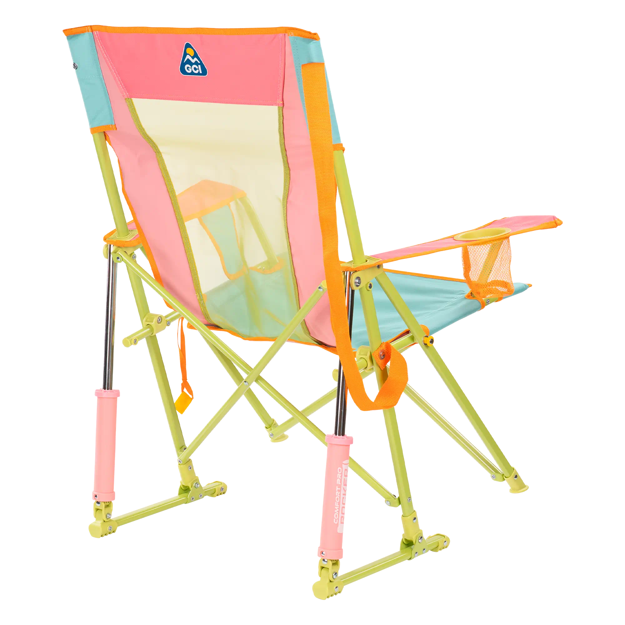 Luxury Camp Comfort Pro Rocker - Choice 375 - Freestyle Rocker Portable Outdoor Folding Chair Detail
