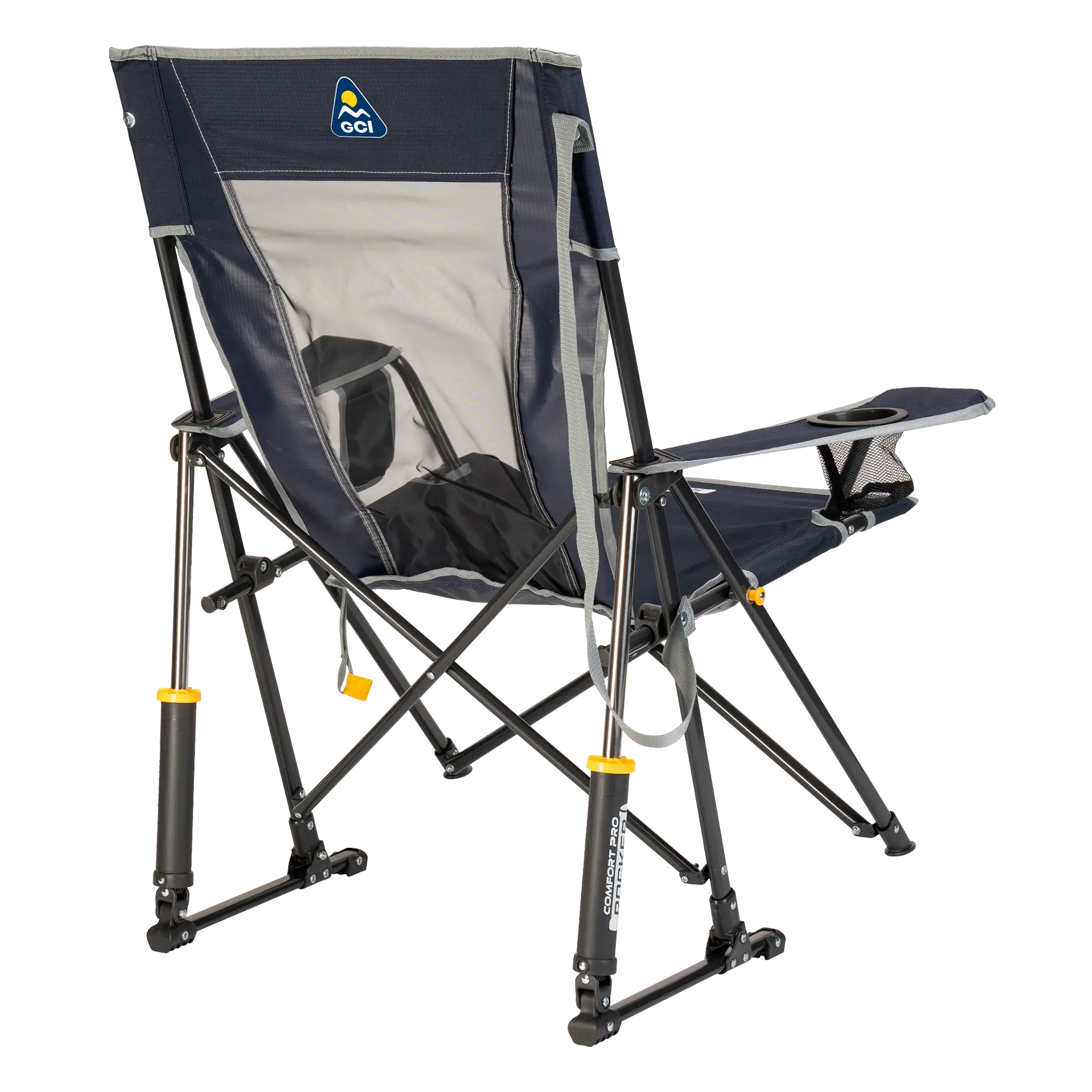 Luxury Camp Comfort Pro Rocker - Choice 375 - Freestyle Rocker Portable Outdoor Folding Chair Detail